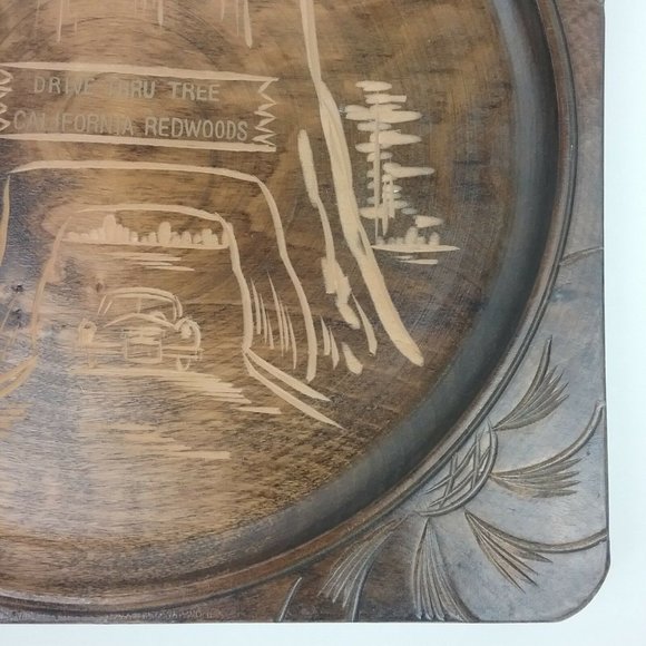 Efcco California Redwoods Drive Thru Tree Wood Plaque - Picture 10 of 12